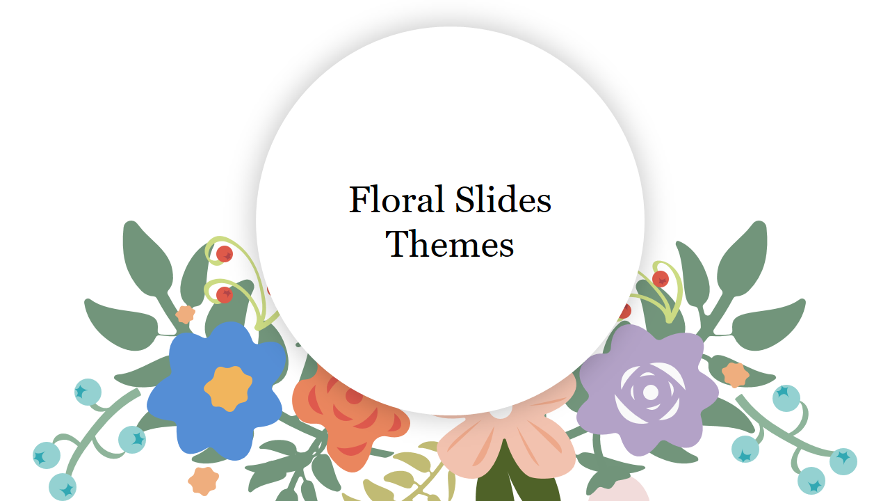 Floral Google Slides Themes and PPT Template Presentation
